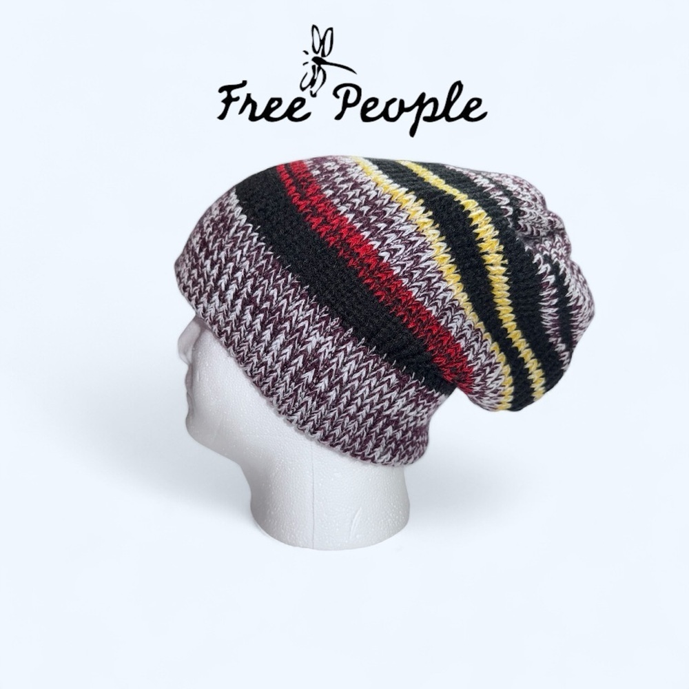 Free People (NWT) Knit Stripped Beanie